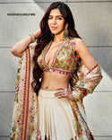 Digital Printed Butter Silk Lehenga With Blouse And Dupatta-ISKWNAV1406LC996