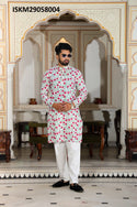 Printed Cotton Kurta With Pajama-ISKM29058004