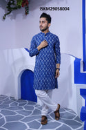 Printed Cotton Kurta With Pajama-ISKM29058004