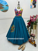 Embroidered Cotton Silk Lehenga With Blouse-ISKWNAV020758037