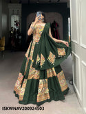 Printed Cotton Lehenga With Blouse And Dupatta-ISKWNAV200924503