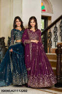 Embroidered Georgette Lehenga With Blouse And Dupatta-ISKWLH21112202