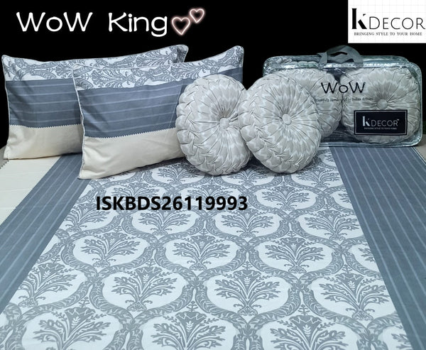 King Size Handmade 5 Pc Bedding Set-ISKBDS26119993