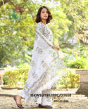 Hand Block Printed Cotton Kurti With Palazzo And Kota Doriya Dupatta-ISKWSU1912PPC/D1658