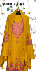 Embroidered Woolen Kurti With Shawl-ISKWFBL19121804