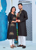 Cotton Kurta and Kurti Set For Couple-IRSCOU0001